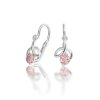 náušničky s ružovým očkom