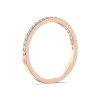 prsteň z ružového zlata s briliantami