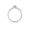 Zaujímavý prsteň z bieleho zlata